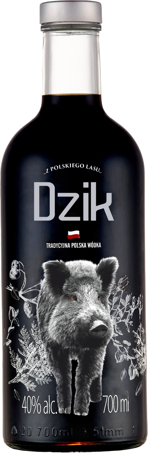 7362_Wódka Black 0,7_40%vol._Dzik